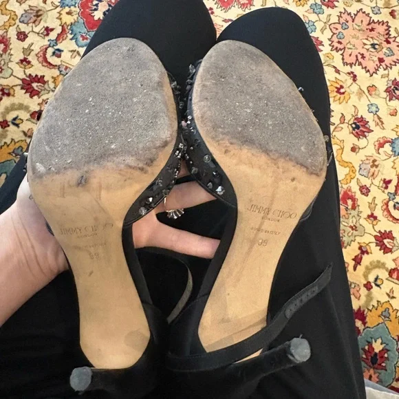 FINAL SALE - Jimmy choo glittery sandals - Picture 8 of 8